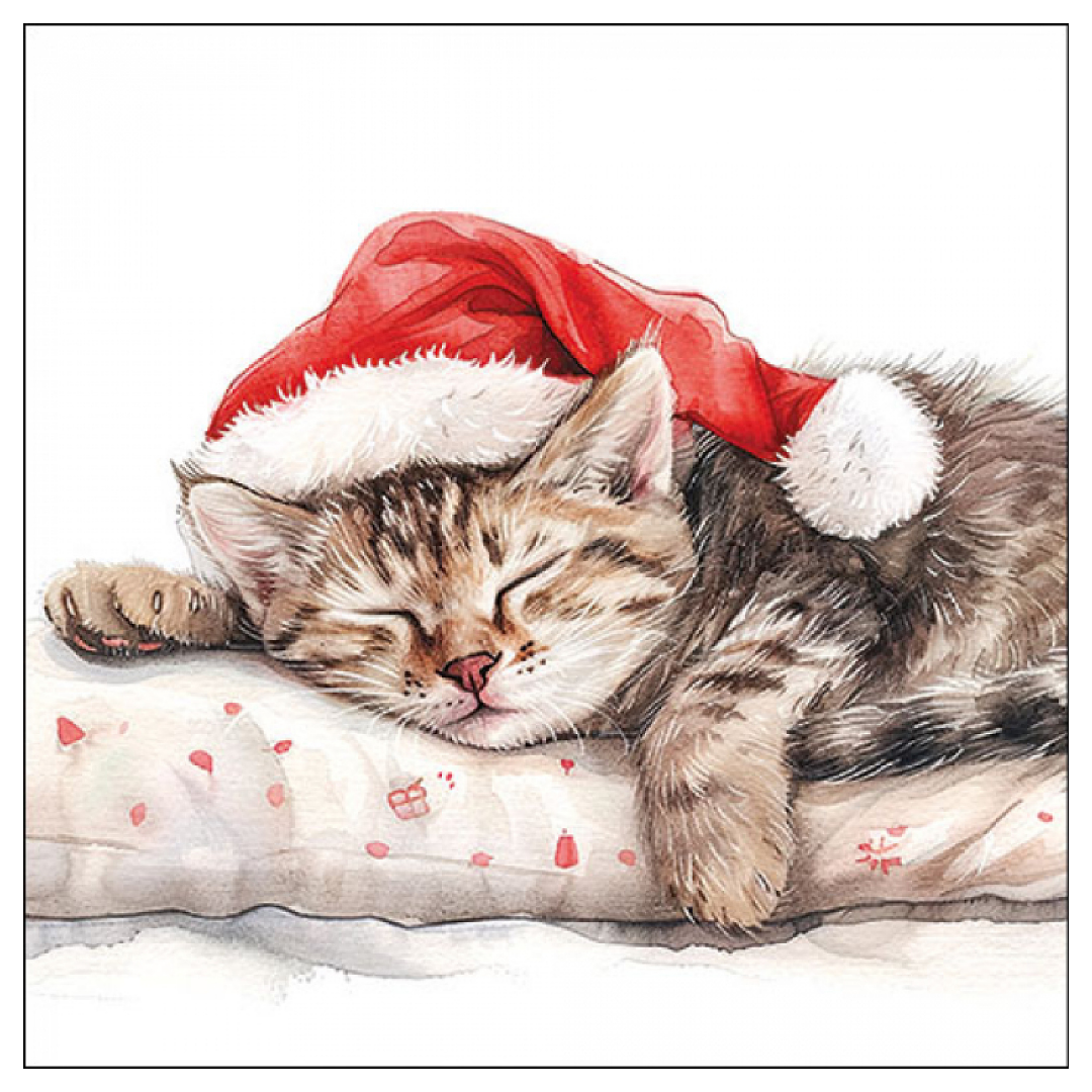 Tovagliolo fantasia 33 x 33 cm Sognando il Natale