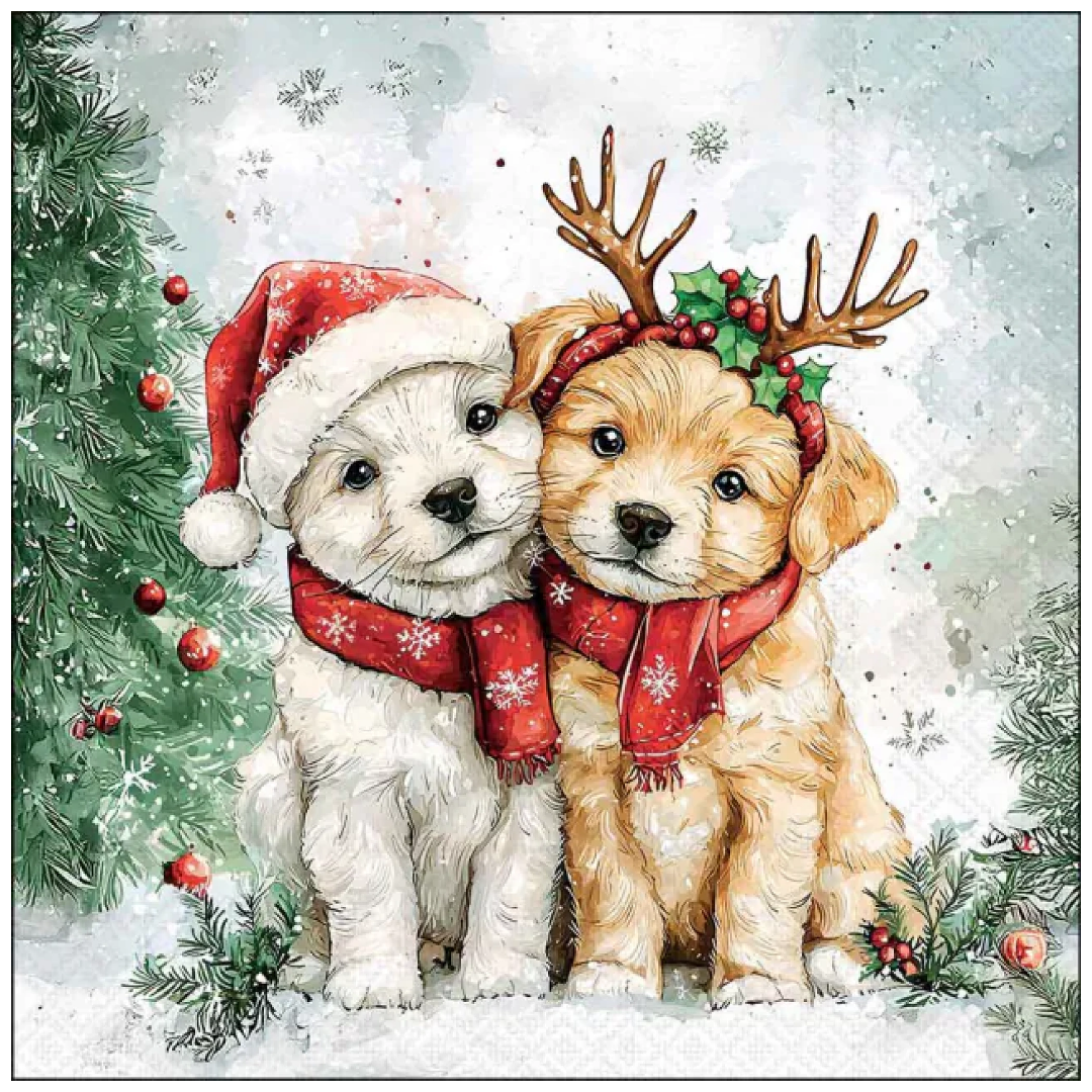 Tovagliolo fantasia 33 x 33 cm Cody e Buddy
