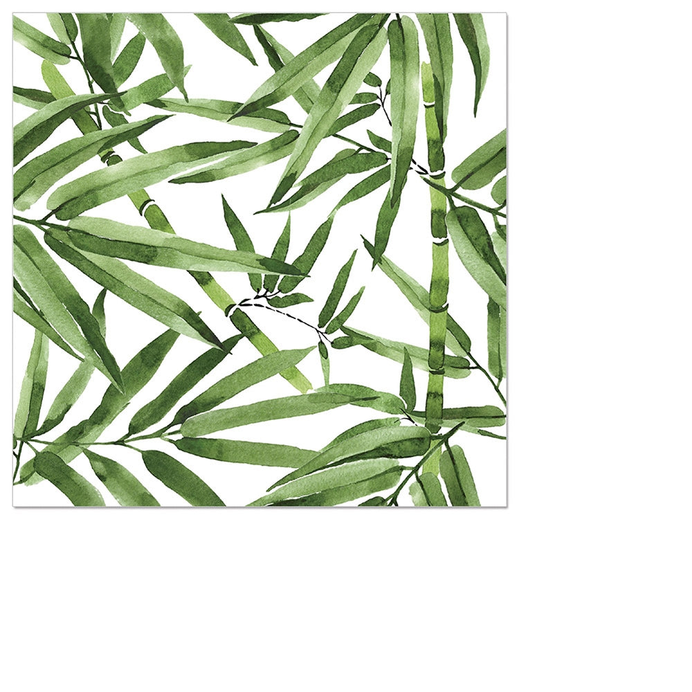 Tovagliolo fantasia 3 veli 25x25 cm Bamboo mini cocktail