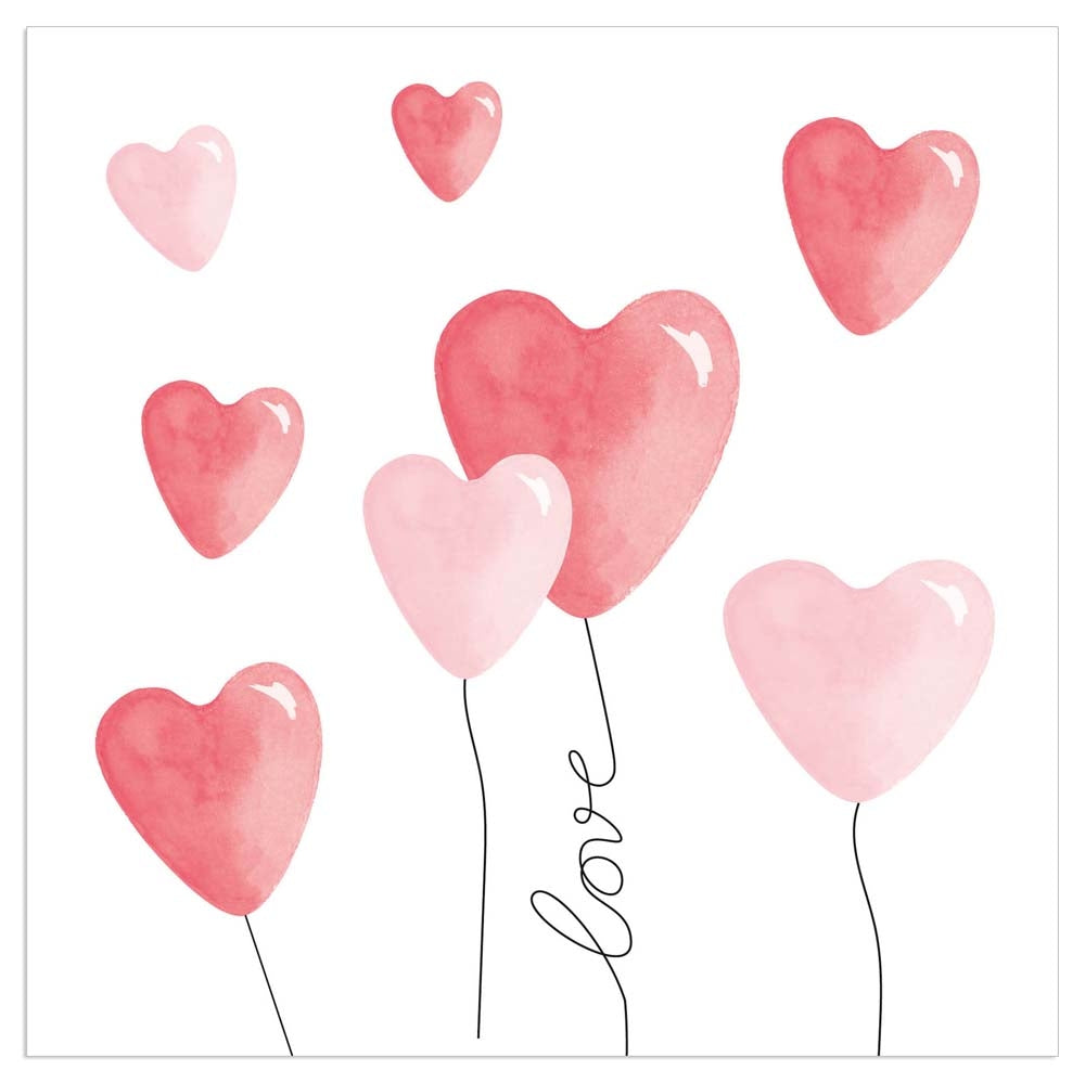 Tovagliolo fantasia 3 veli 33x33 cm Palloncino bianco