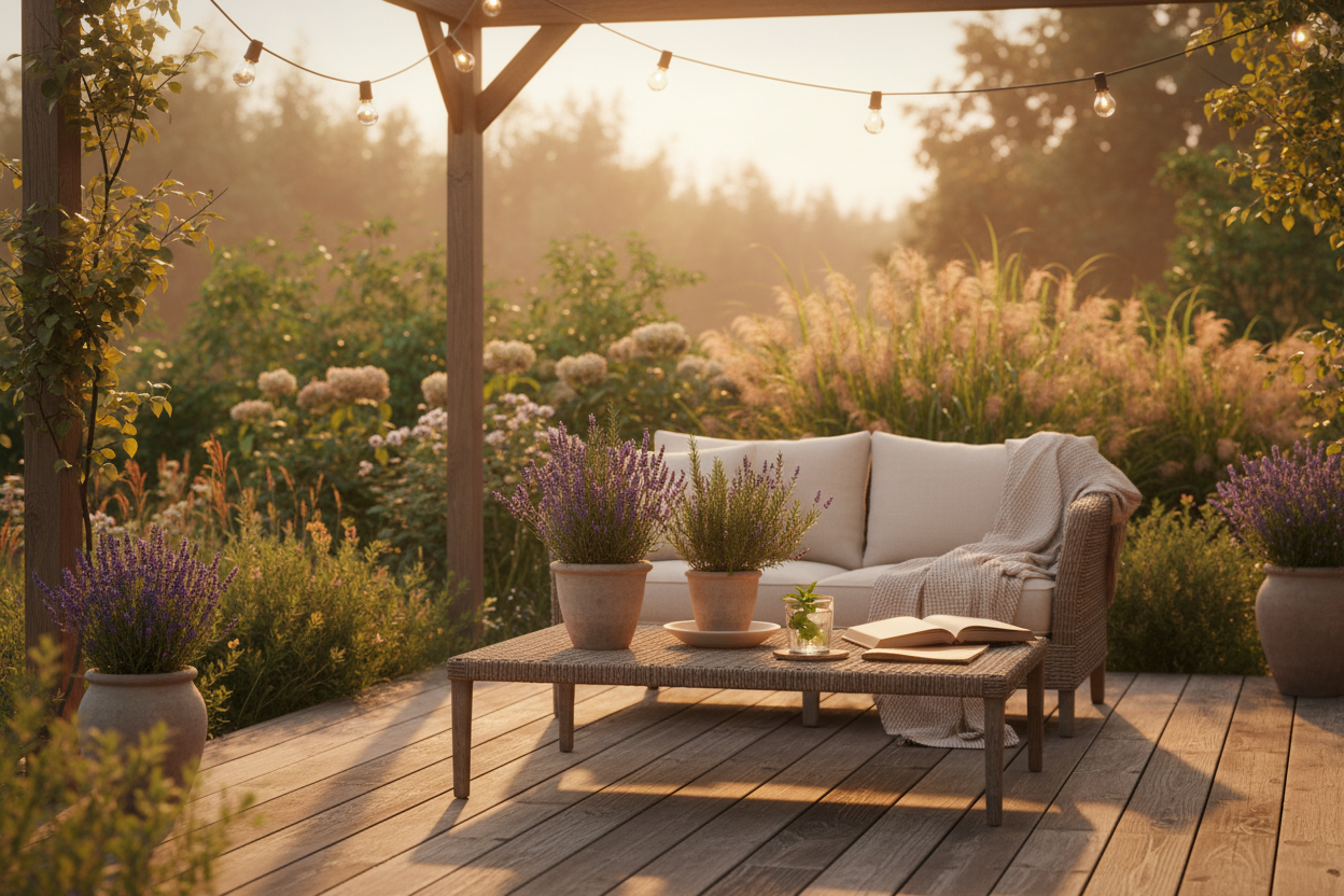 Atmosfera estiva serena protetta da insetti