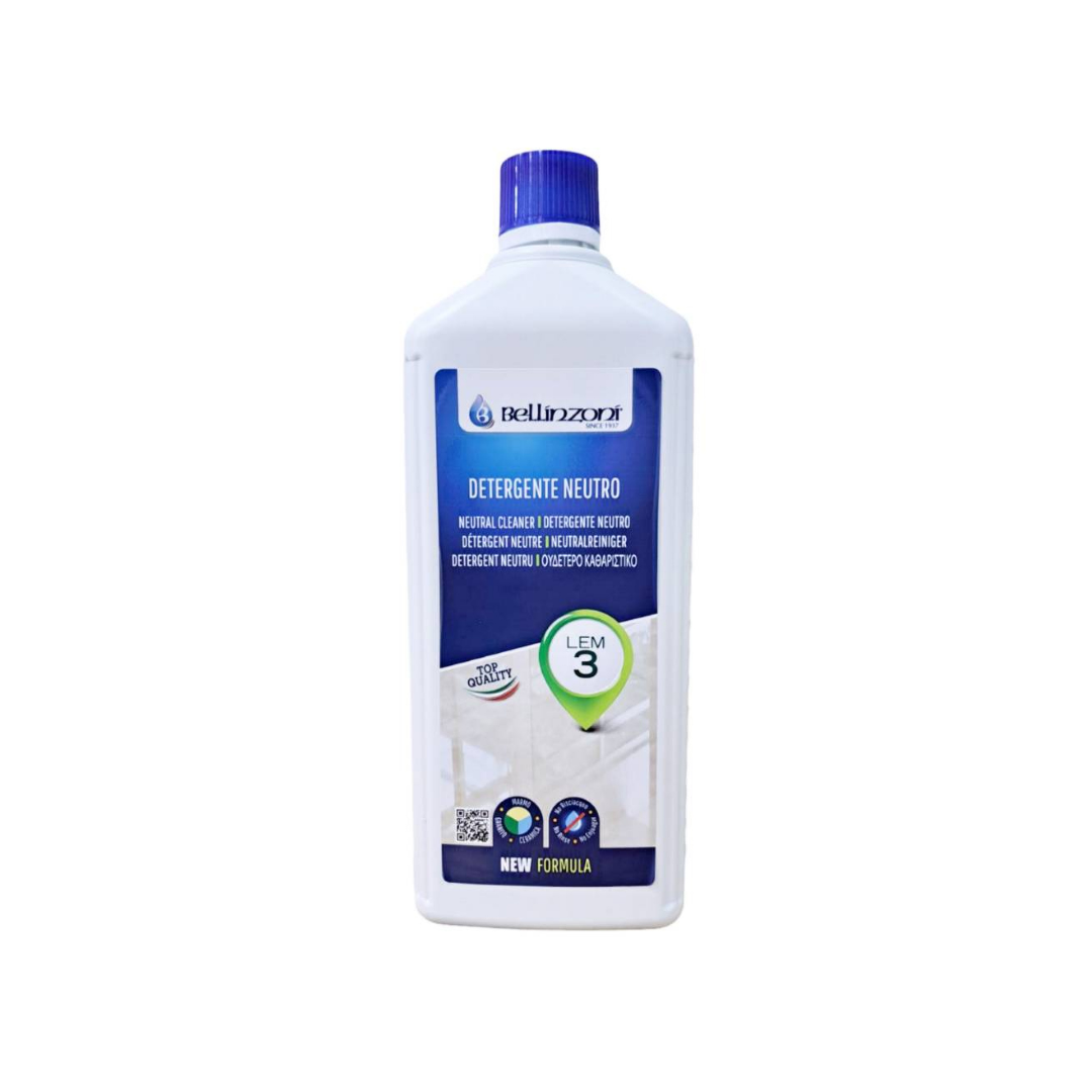 Lem 3 - Detergente concentrato neutro per la manutenzione di marmi, graniti e pietre, gres, cotto, ceramica e cemento