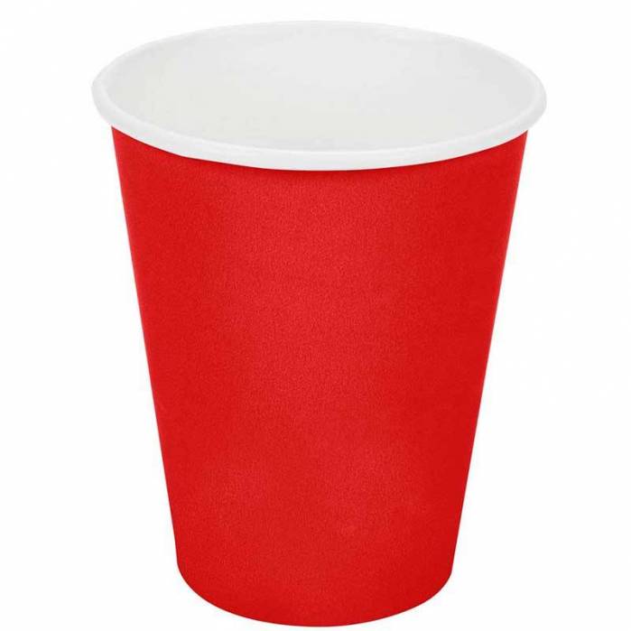Bicchieri carta rosso 20pz