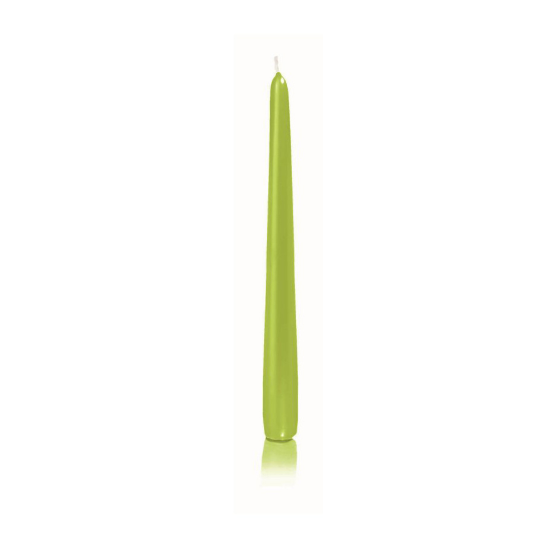 Candela conica verde mela 240/24 mm