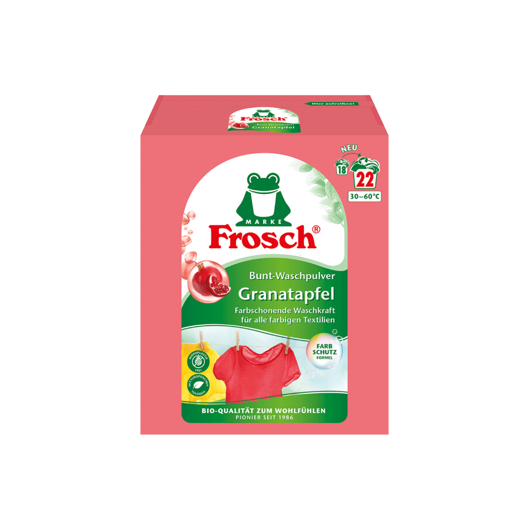 Frosch Granatapfel-Waschpulver – für farbige Kleidung