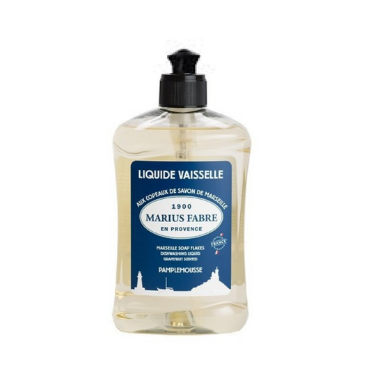 Marius Fabre Detersivo Liquido per piatti a base di Scaglie di Sapone Marsiglia al Pompelmo 500ml