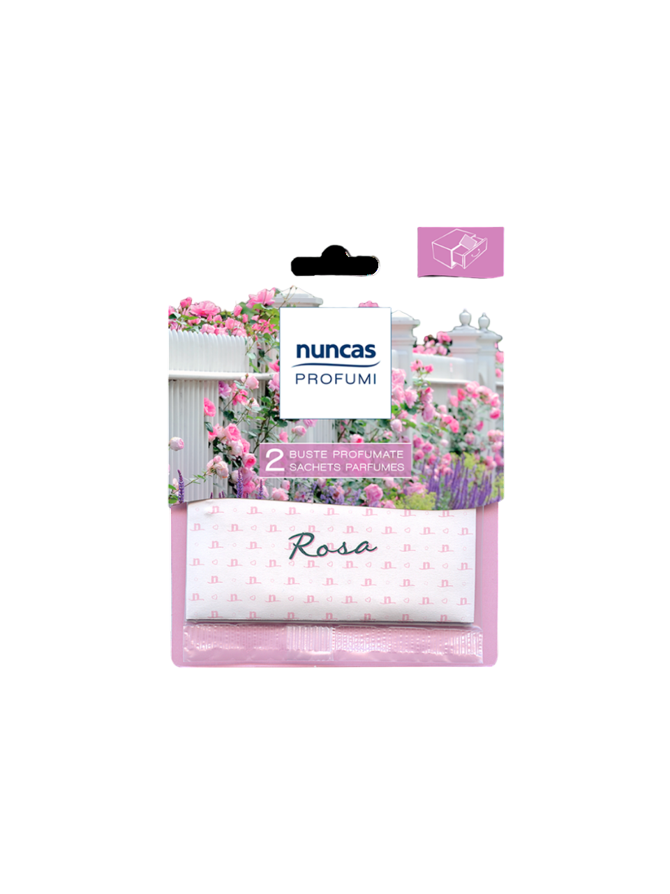 Busta profumata cassetti Rosa conf. 2 pezzi
