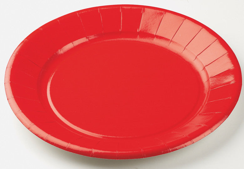 Piatti carta rosso 20pz diametro 19