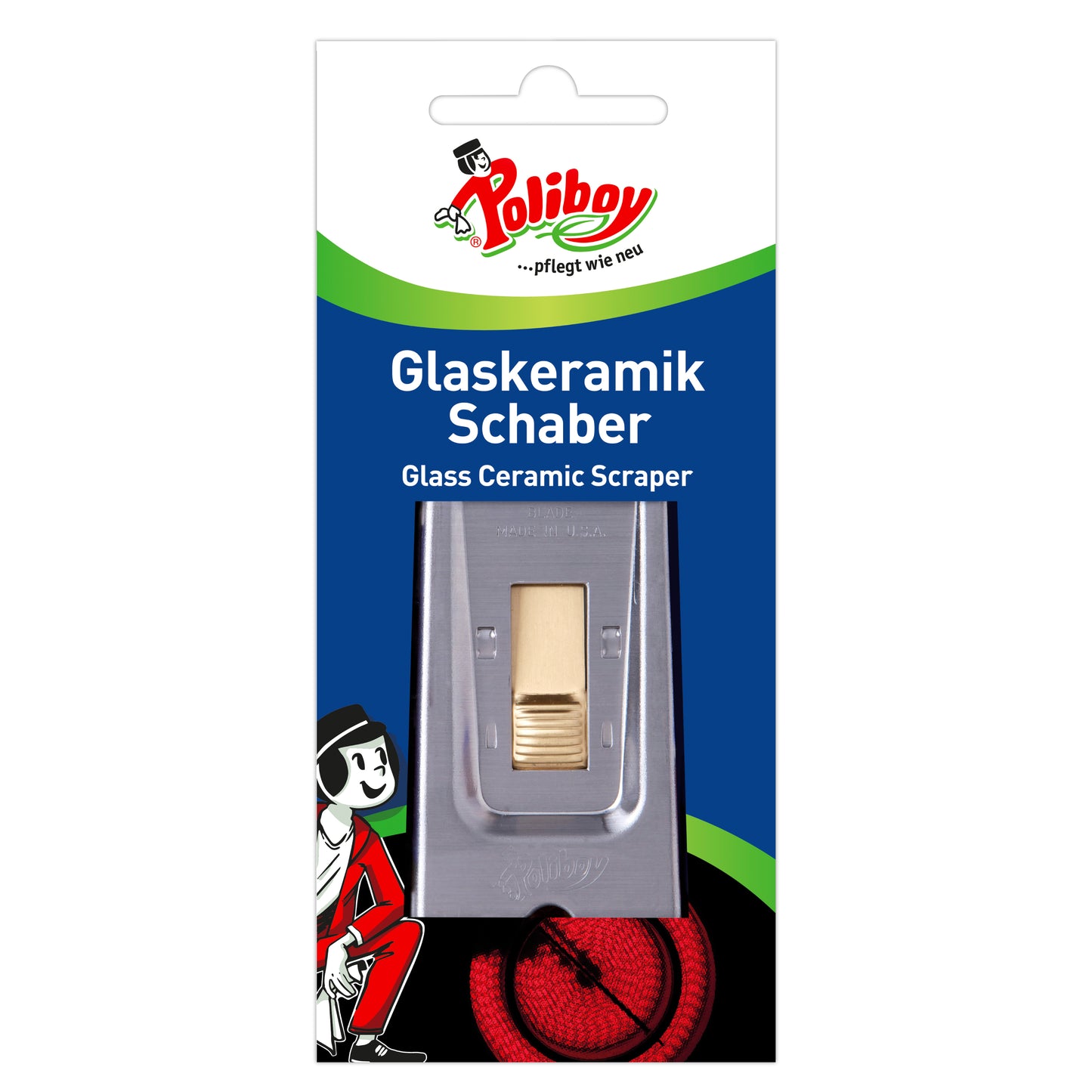 Poliboy Raschietto per piani in vetroceramica e induzione