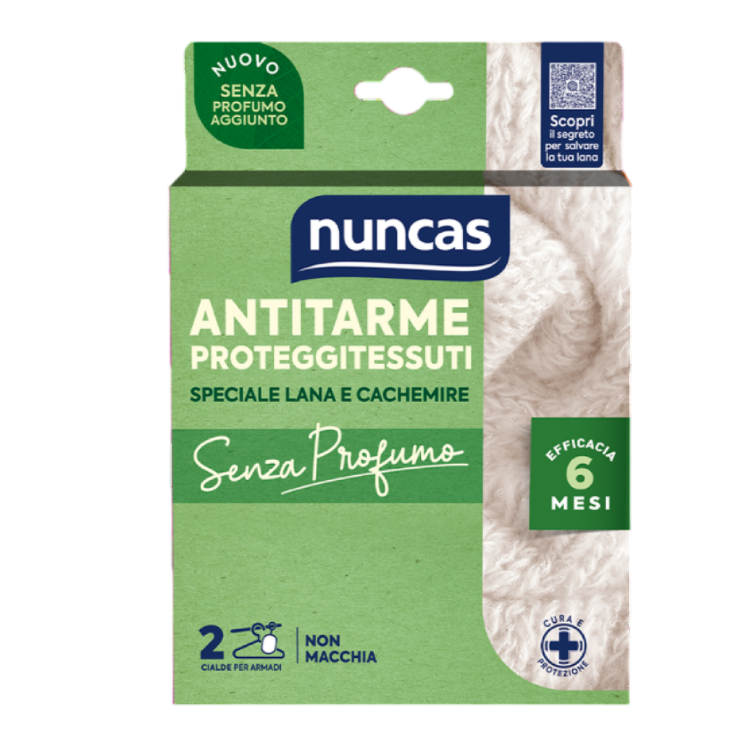 Mottensicherer Spezial-Woll- und Kaschmir-Stoffschutz, 2 Kapseln, ohne Parfüm