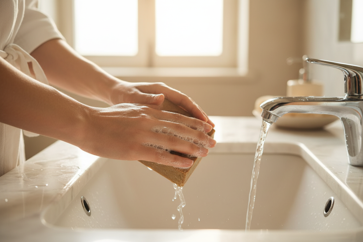 Sapone di Aleppo 30% - Momento di utilizzo