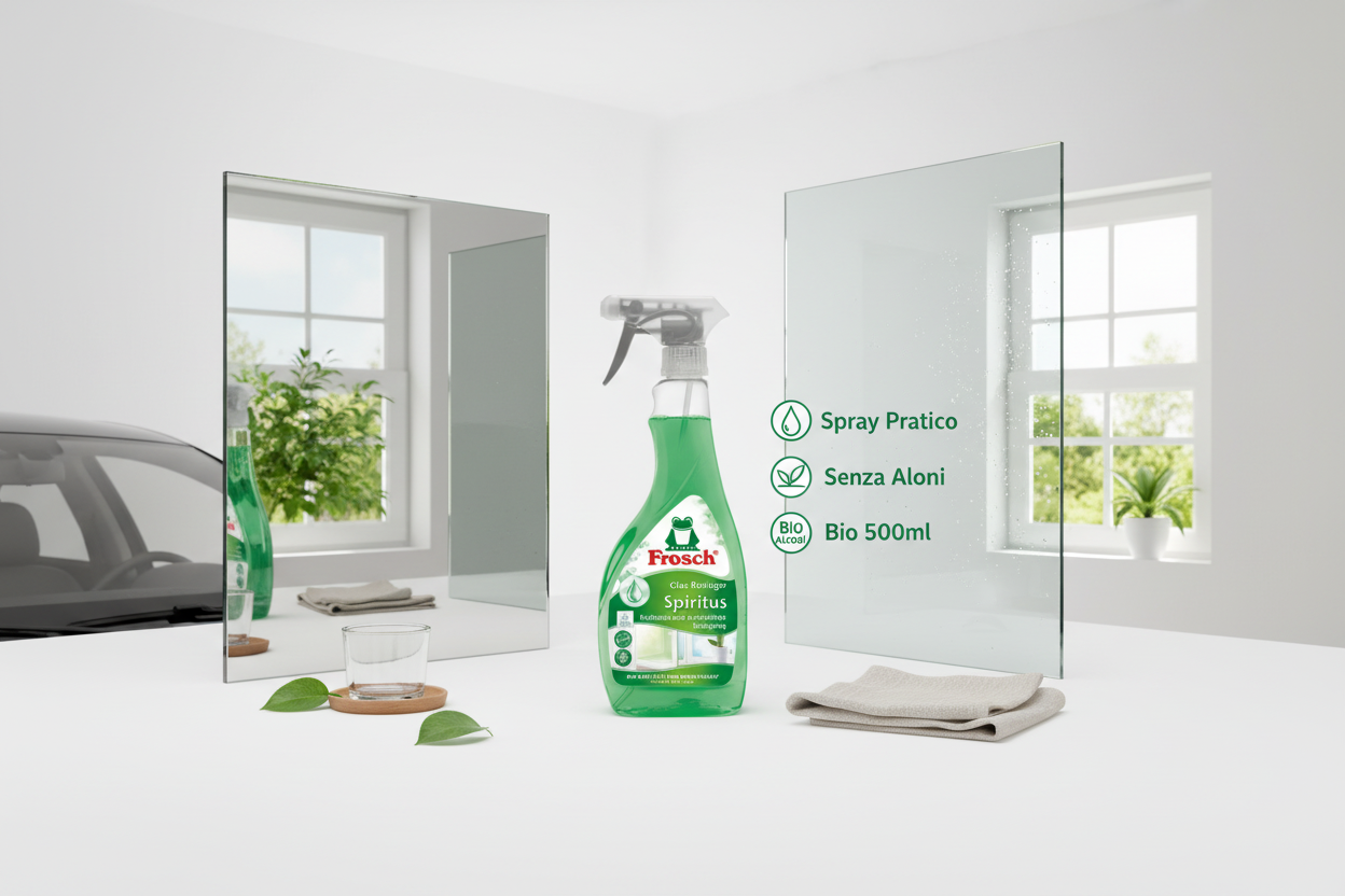 Versatilità Frosch spray detergente vetri