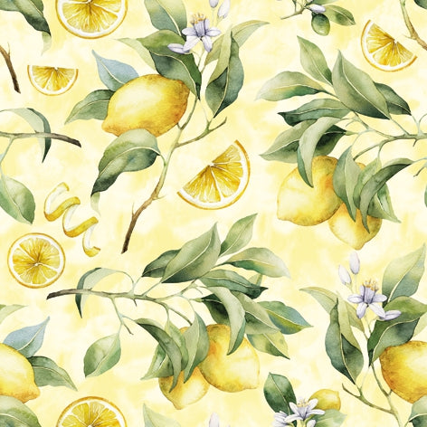 Tovagliolo fantasia 33 x 33 cm Limoni maturi 3 veli