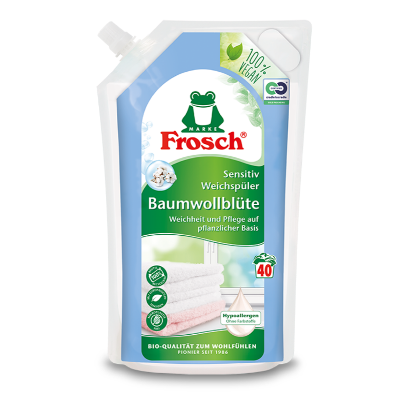 Frosch Baumwollblumen-Weichspüler