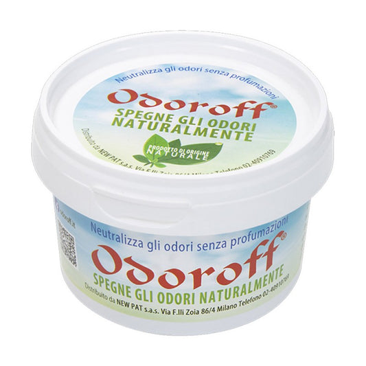 Odoroff Assorbiodore per Ambienti Cucina Frigo Bagno Lavatrice barattolo 250 gr