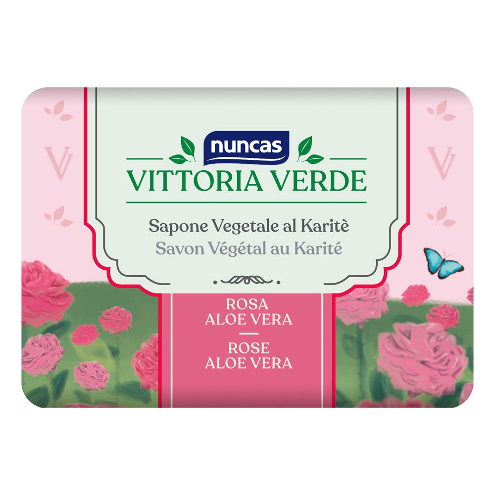Vittoria Rosa- und Aloe-Pflanzenseifen