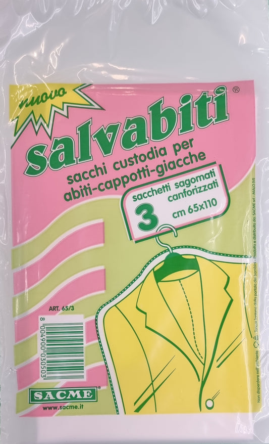 Sacchi custodia salvabiti 65x110