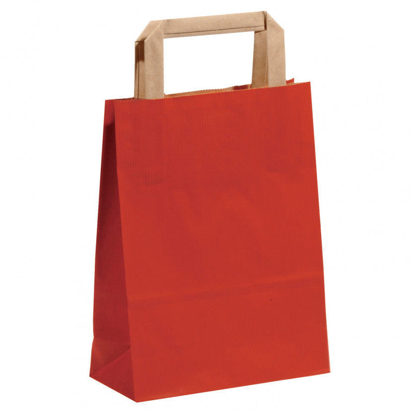 Rote Geschenkpapiertüte