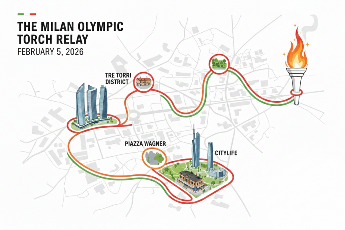 La Fiamma Olimpica Illumina Milano: Tre Torri, Piazza Wagner e Noi!