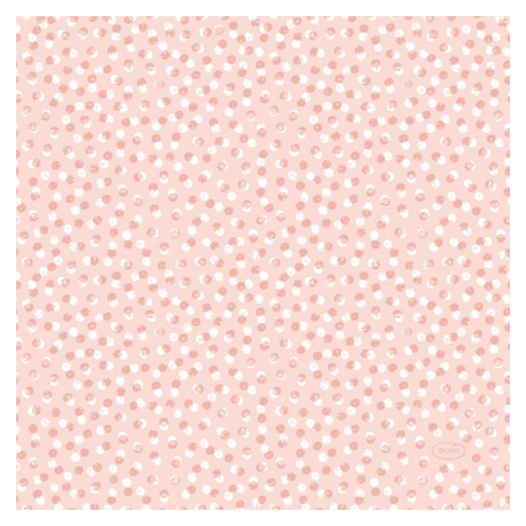 Tovagliolo cellulosa Bio 33 x 33 cm Rosa a Pois 3 veli