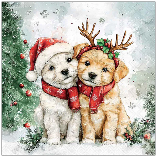 Tovagliolo fantasia 33 x 33 cm Cody e Buddy