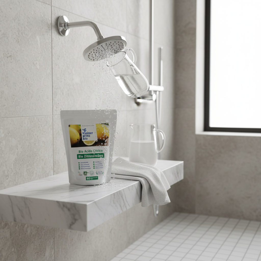 Acido Citrico anticalcare doccia con prodotto originale