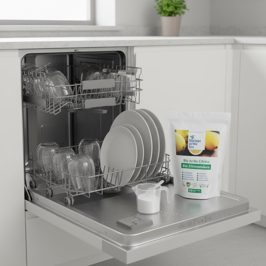 Acido Citrico brillantante lavastoviglie con prodotto originale
