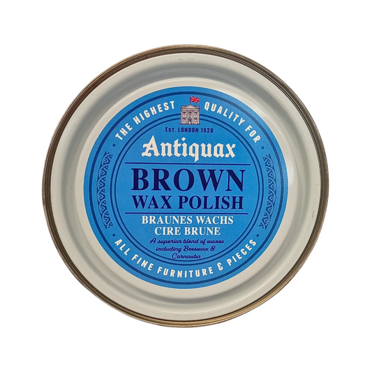 Antiquax Wax Polish Brown 250 ml - cera solida marrone per legni pregiati