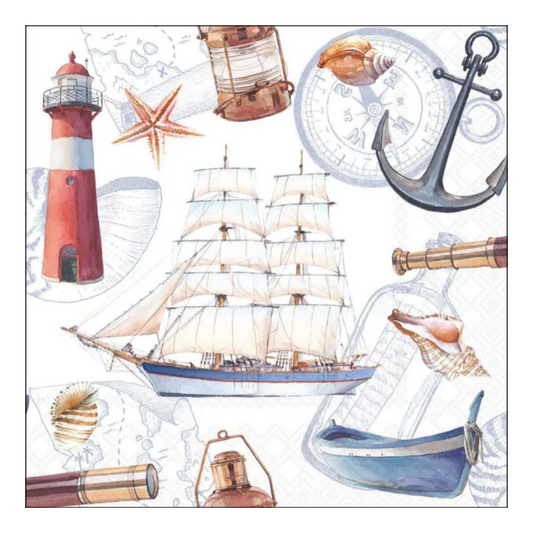 Jack Russel 3-lagige gemusterte Serviette 33 x 33 cm