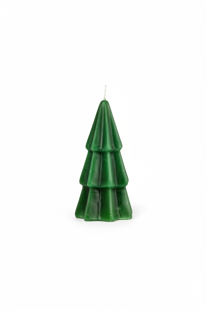 Candela Abete Verde Small Sfondo Bianco