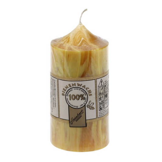 Candela cilindrica 100% pura cera d'api 90/45 mm