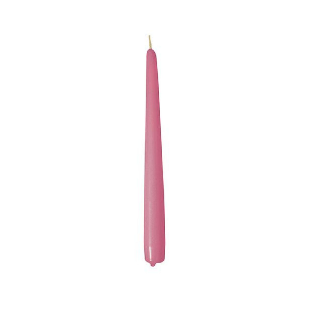 Candela conica rosa antico 240/24 mm