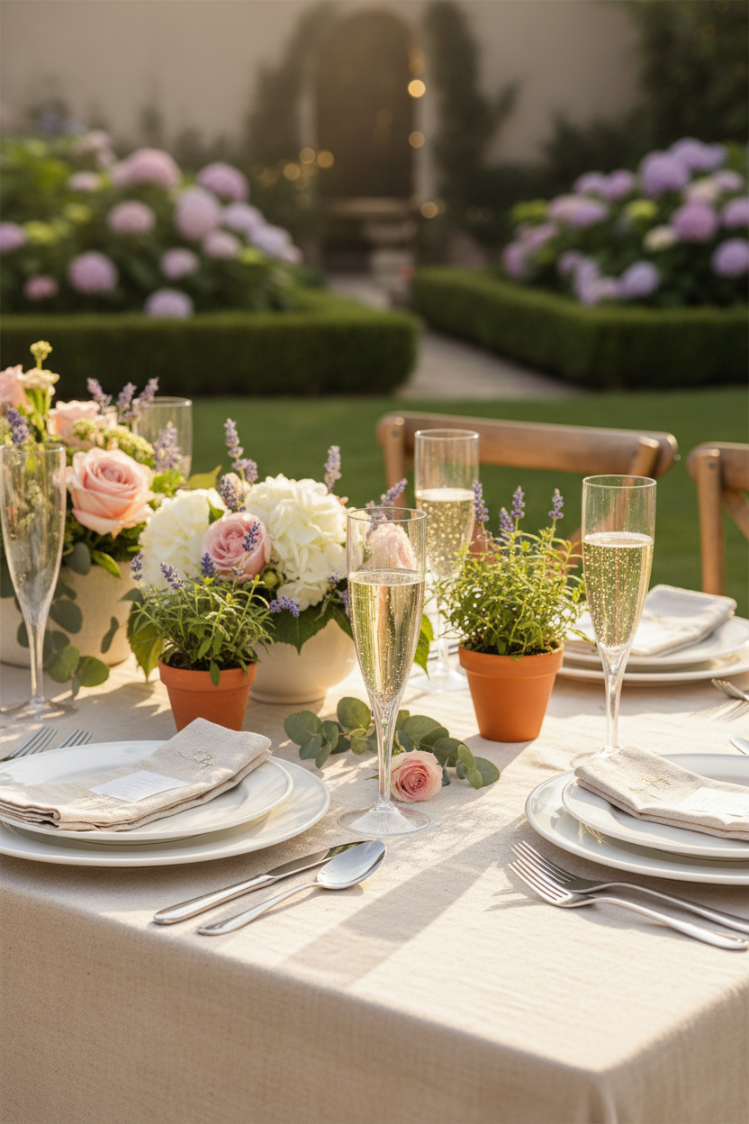 Flutes champagne plastica per eventi outdoor giardino