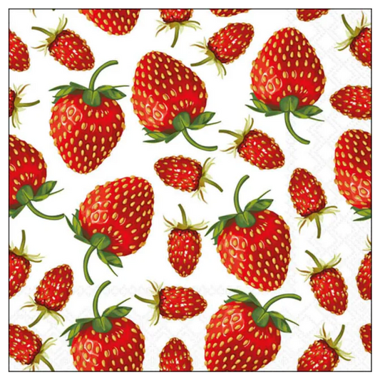 Jack Russel 3-lagige gemusterte Serviette 33 x 33 cm