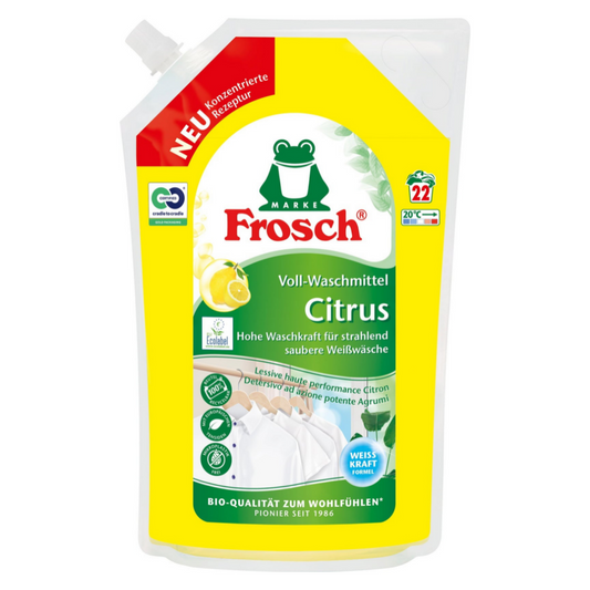 Frosch Flüssigwaschmittel Citrus weiße Artikel