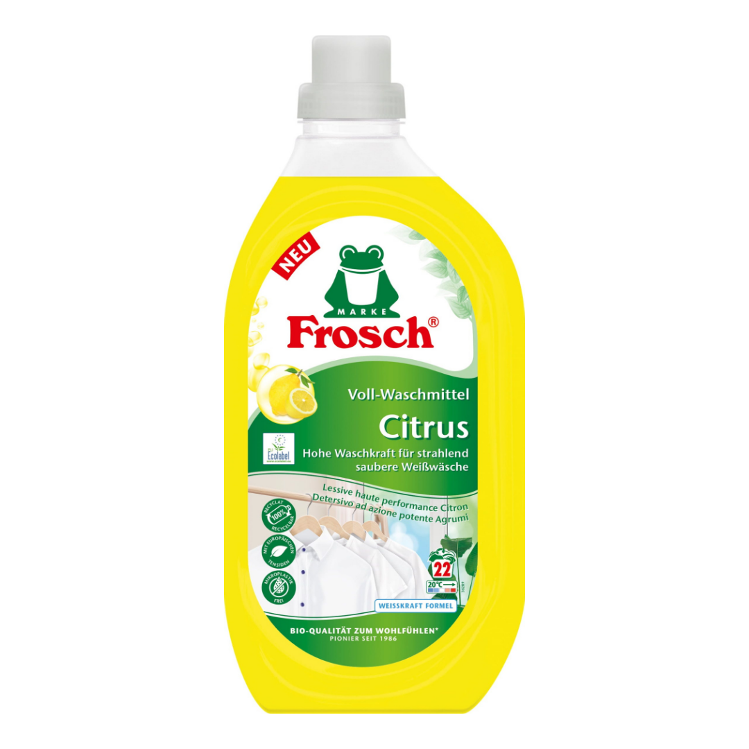 Frosch Flüssigwaschmittel Citrus weiße Artikel