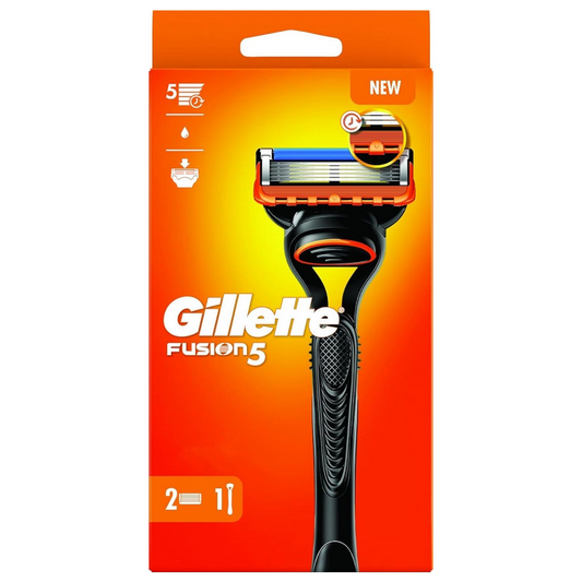 Gillette Fusion 5 Rasoio + 2 testine di ricambio