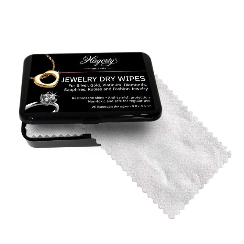 Hagerty Jewelry Dry Wipes – Salviette Asciutte Pulenti per Gioielli