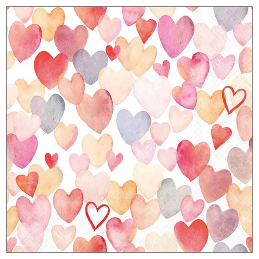 Gemusterte Serviette 33 x 33 cm 3-lagig goldfarbenes Palmblatt