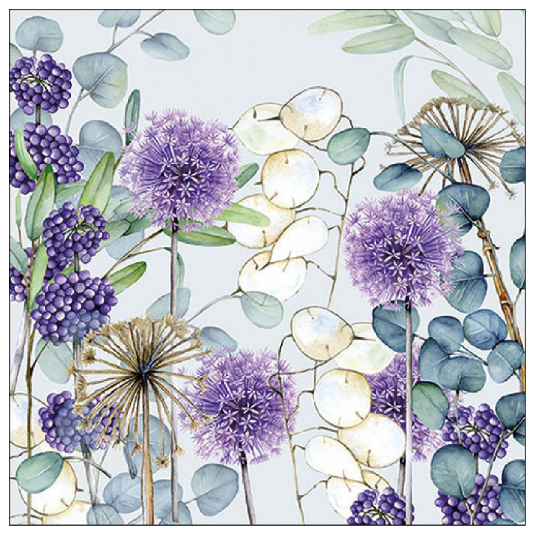 Tovagliolo fantasia 33 x 33 cm Lunaria 3 veli