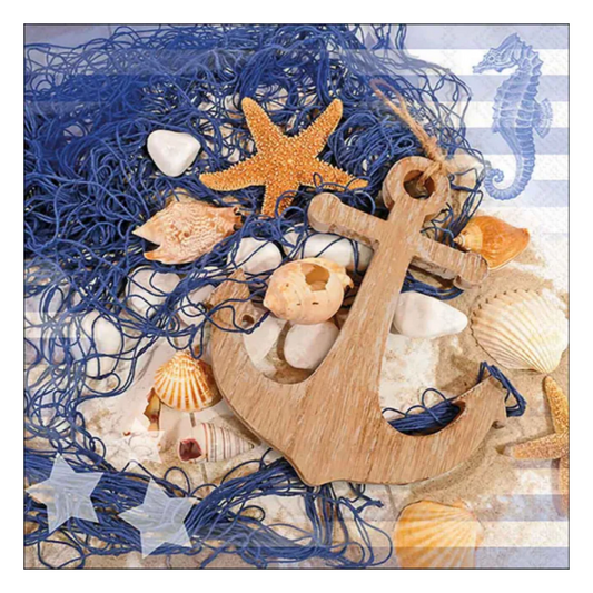 Jack Russel 3-lagige gemusterte Serviette 33 x 33 cm