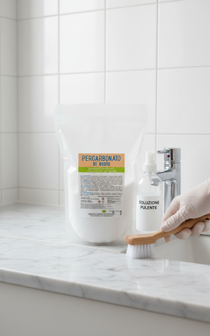 Percarbonato di Sodio pulizie bagno
