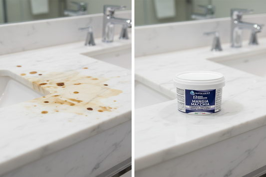 Prima e dopo con prodotto originale