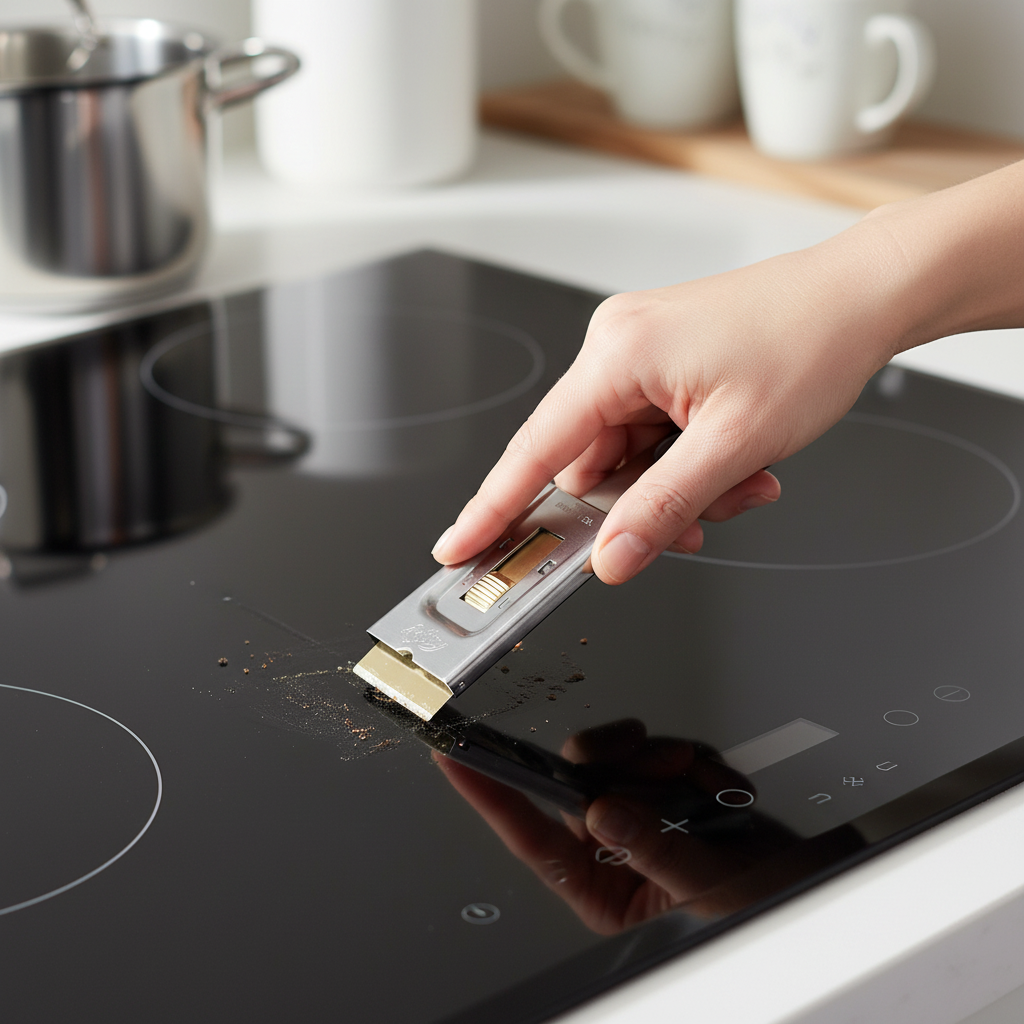 Raschietto Poliboy in uso su piano induzione