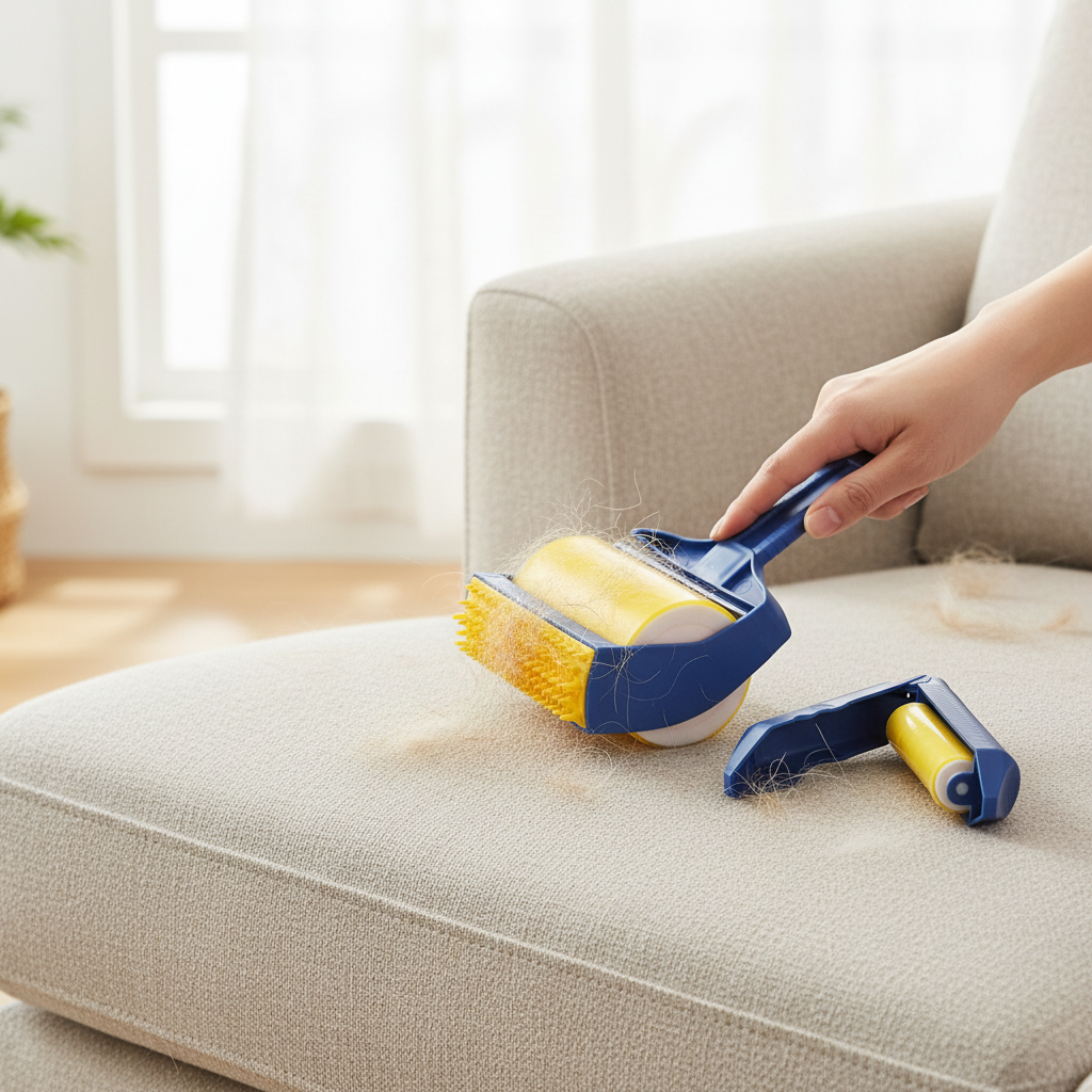 Rullo Levapelucchi Silicone - Utilizzo su tappeto/divano