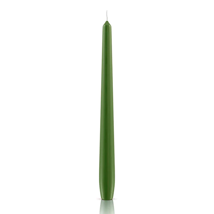 Candela conica verde scuro 240/24 mm