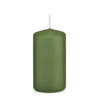 Candela cilindrica verde scuro 100/67 mm