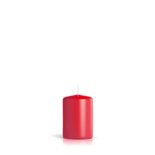 Candela cilindrica rosso rubino 100/67 mm