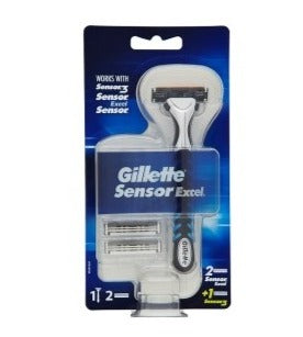 Gillette Sensor Excel Rasoio + 2 Lame Di Ricambio