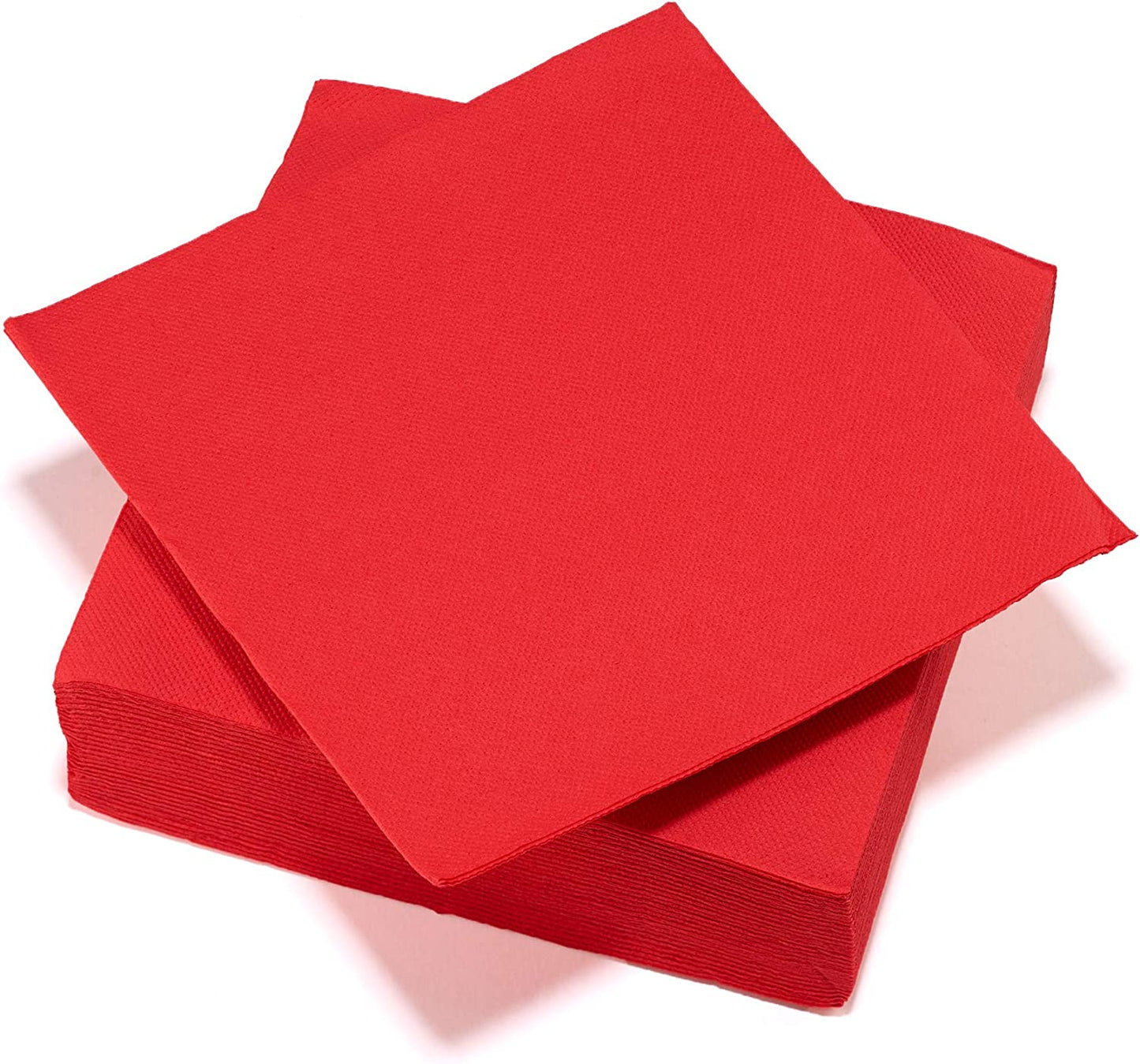 Tovaglioli carta colore rosso 50pz 2 veli 33x33cm